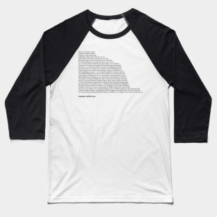 Jonathan Safran Foer Quotes Baseball T-Shirt